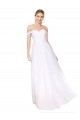 Sleeveless High Neck Soft Chiffon White Long Formal Evening Dress Canada for Sale