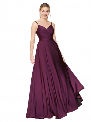 Sleeveless High Neck Stretch Crepe Wild Berry Long Formal Evening Dress Canada for Sale