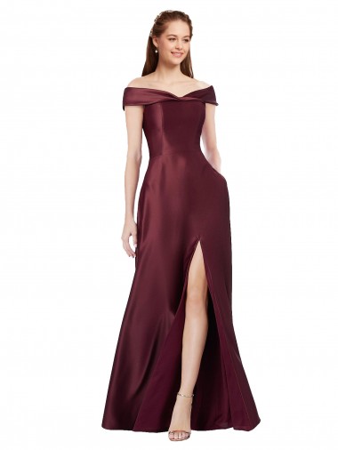 Cap Sleeves Strapless Satin Burgundy Gold Long Black Tie Evening Dress Canada for Sale