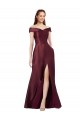 Cap Sleeves Strapless Satin Burgundy Gold Long Black Tie Evening Dress Canada for Sale