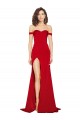 Sleeveless Sweetheart Silky Satin Red Long Formal Evening Dress Canada for Sale