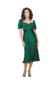 Short Sleeves Sweetheart Silky Satin Hunter Midi Length Formal Evening Dress Canada for Sale