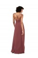 Sleeveless V-Neck Soft Chiffon Black Long Formal Evening Dress Canada for Sale