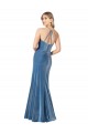 Sleeveless Jewel Neck Stretch Velvet Black Long Formal Evening Dress Canada for Sale