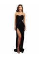 Sleeveless High Neck Stretch Crepe Black Long Formal Evening Dress Canada for Sale