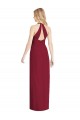 Sleeveless V-Neck Soft Chiffon Desert Rose Long Formal Evening Dress Canada for Sale