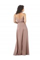 Sleeveless Sweetheart Silky Satin Dusty Pink Long Formal Evening Dress Canada for Sale