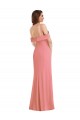Sleeveless One Shoulder Stretch Crepe Hot Pink Long Semi Formal Evening Dress Canada for Sale