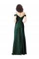 Sleeveless Spaghetti Straps Stretch Satin Hunter Long Formal Evening Dress Canada for Sale