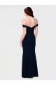 Sleeveless Off the Shoulder Stretch Crepe Ivory Long Formal Dress Canada for Sale