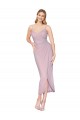 Sleeveless High Neck Soft Chiffon Primrose Knee Length High Low Evening Dress Canada for Sale