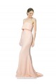 Sleeveless High Neck Stretch Crepe Nude Long Black Tie Evening Dress Canada for Sale