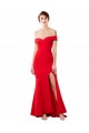 Sleeveless High Neck Stretch Crepe Red Long Formal Evening Dress Canada for Sale