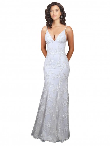 Sleeveless High Neck Stretch Crepe & Sequin Tulle White Long Formal Evening Dress Canada for Sale