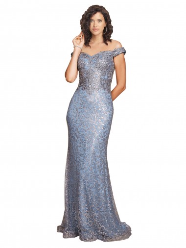 Sleeveless Sweetheart Sequin Long Formal Evening Dress Canada for Sale