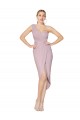 Sleeveless Sweetheart Soft Chiffon Primrose Cocktail Length High Low Evening Dress Canada for Sale