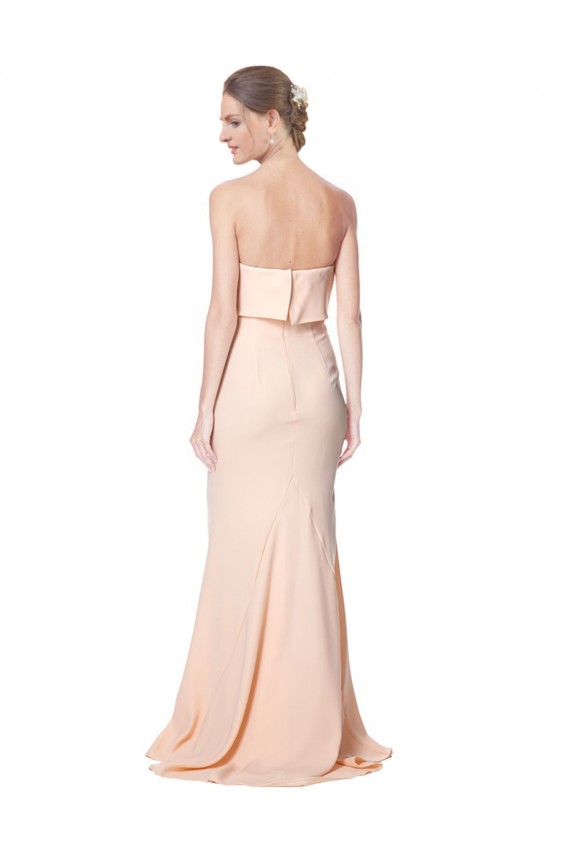 Sleeveless High Neck Stretch Crepe Nude Long Black Tie Evening Dress Canada for Sale