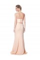 Sleeveless High Neck Stretch Crepe Nude Long Black Tie Evening Dress Canada for Sale