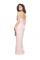 Sleeveless Strapless Stretch Crepe Pink Long Formal Dress Canada for Sale