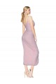 Sleeveless High Neck Soft Chiffon Primrose Knee Length High Low Evening Dress Canada for Sale