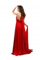 Sleeveless Halter Neck Spandex Red Long Formal Evening Dress Canada for Sale