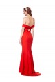 Sleeveless High Neck Stretch Crepe Red Long Evening Dress Canada for Sale