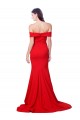 Sleeveless Sweetheart Stretch Crepe Red Long Evening Dress Canada for Sale