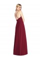 Sleeveless V-Neck Soft Chiffon Royal Blue Long Formal Dress Canada for Sale
