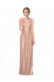 Sleeveless V-Neck Sequin Rose Gold Long Evening Dress Canada for Sale